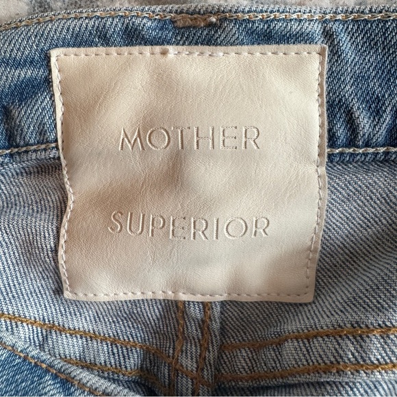 MOTHER Superior The Tomcat Jeans The  Confession Size 25 Light Wash High Rise - Picture 10 of 16